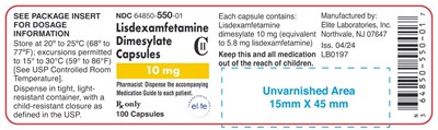 Lisdex Caps 10mg bottle-label.jpg Lisdex Caps 10mg - Lisdex Caps 10mg bottle label